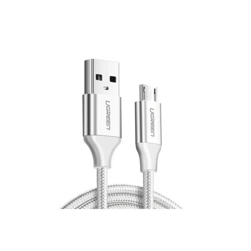 UGREEN USB 2.0 A TO MICRO USB CABLE NICKEL PLATING ALUMINUM BRAID 2M (BLACK)