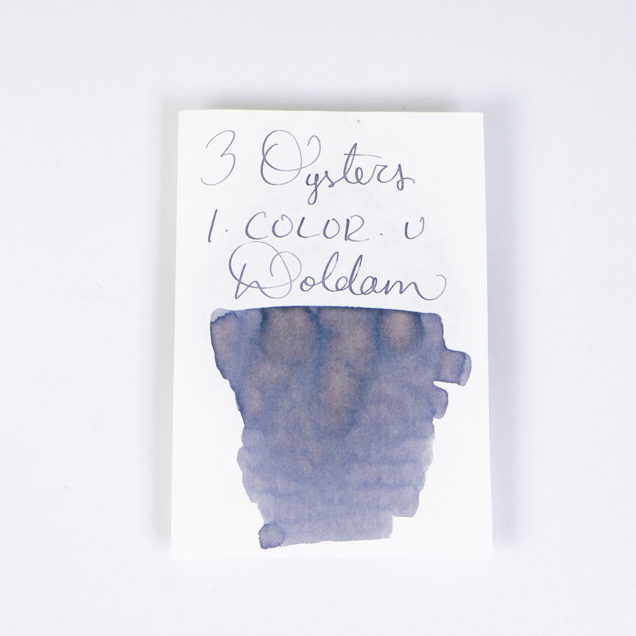 3 Oysters Doldam Grey (38ml) Bottled Ink (I-Color-U)