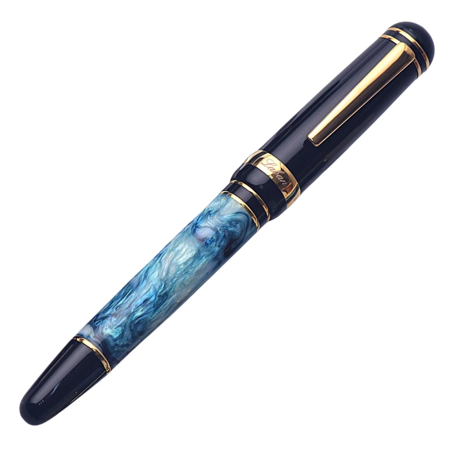 Laban 325 Fountain Pen - Teal Abalone in Black (Jonathon Brooks Special Edition)Extra-Fine