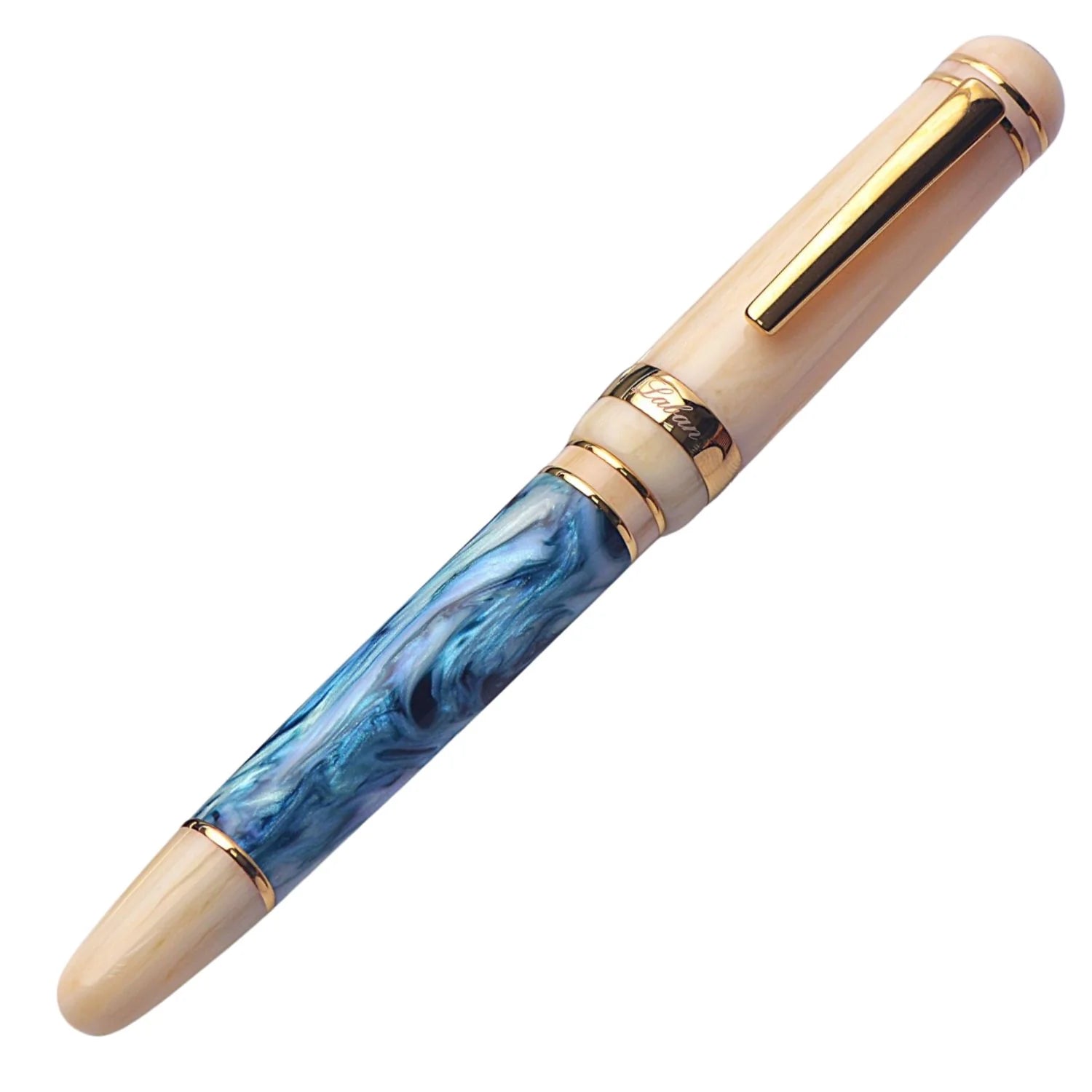 Laban 325 Fountain Pen - Teal Abalone in Cream (Jonathon Brooks Special Edition)Extra-Fine