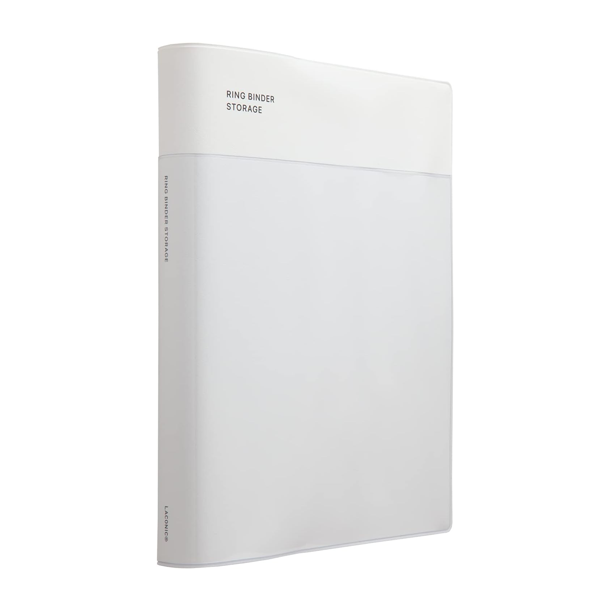 Laconic Style Note A5 6-Ring Binder - White
