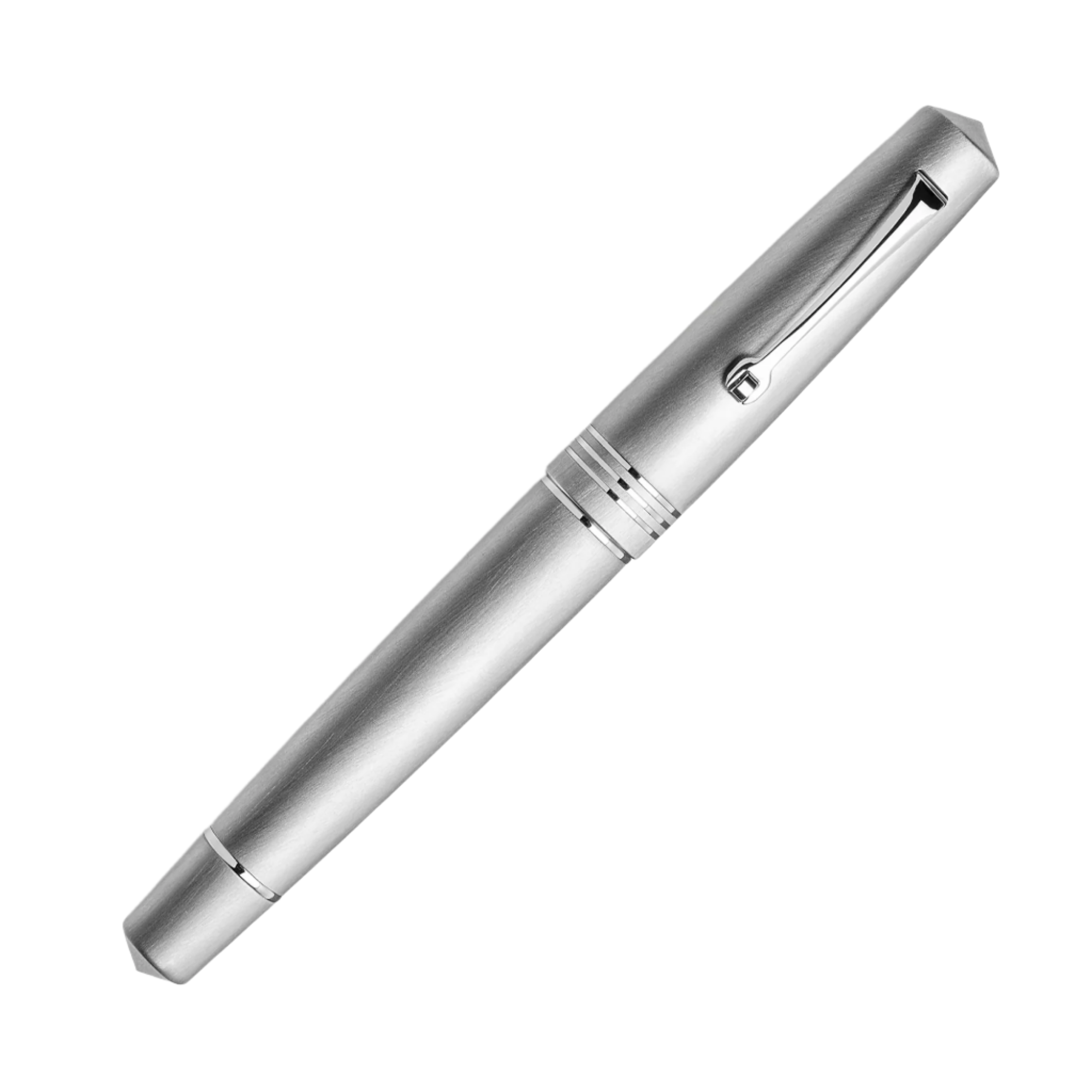 Leonardo Momento Zero Fountain Pen - Alumina - Silver Trim (Numbered Edition)Extra Fine