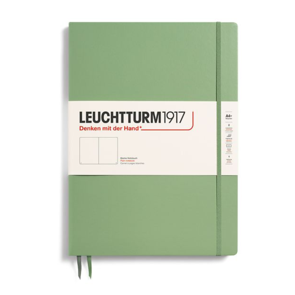 Leuchtturm1917 Master Slim A4  Hardcover Plain Notebook - Sage