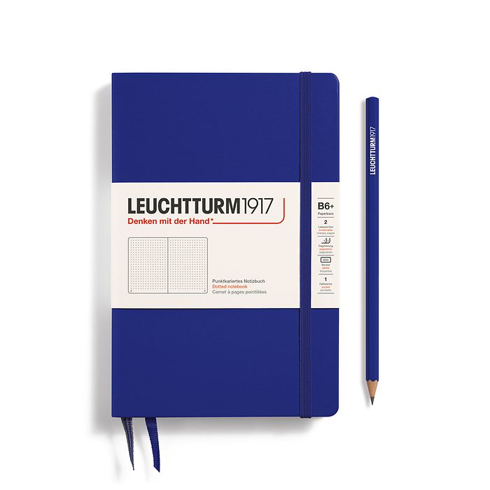 Leuchtturm1917 Paperback B6  Hardcover Dotted Notebook - Ink