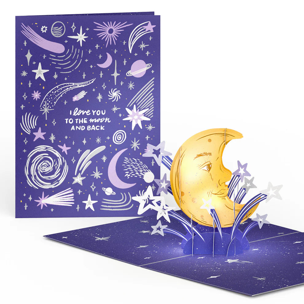 Lovepop Light-Up & Pop-Up Card - Love You to the Moon and Back