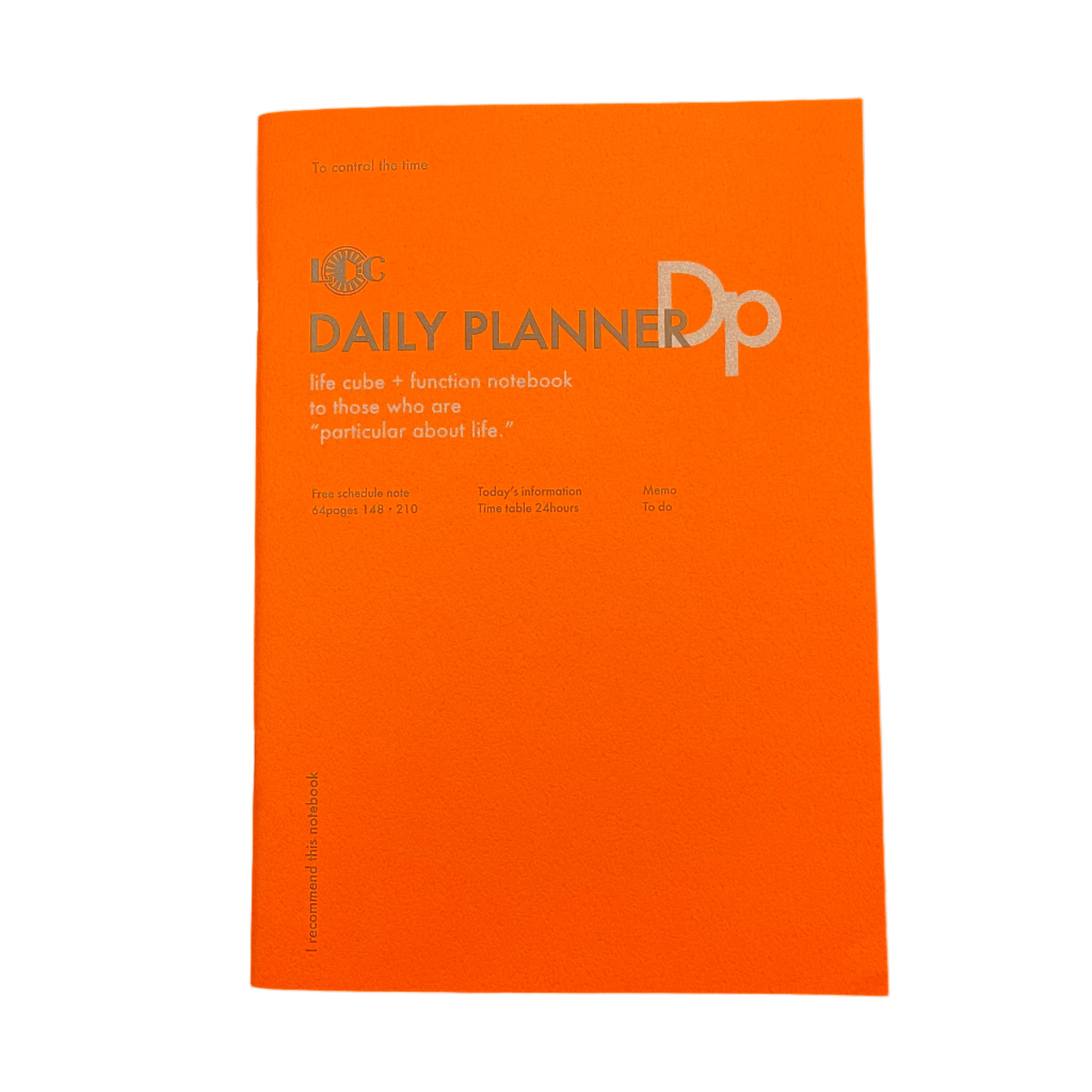 Luddite Function Notebook - Undated Daily Planner (Orange)A5