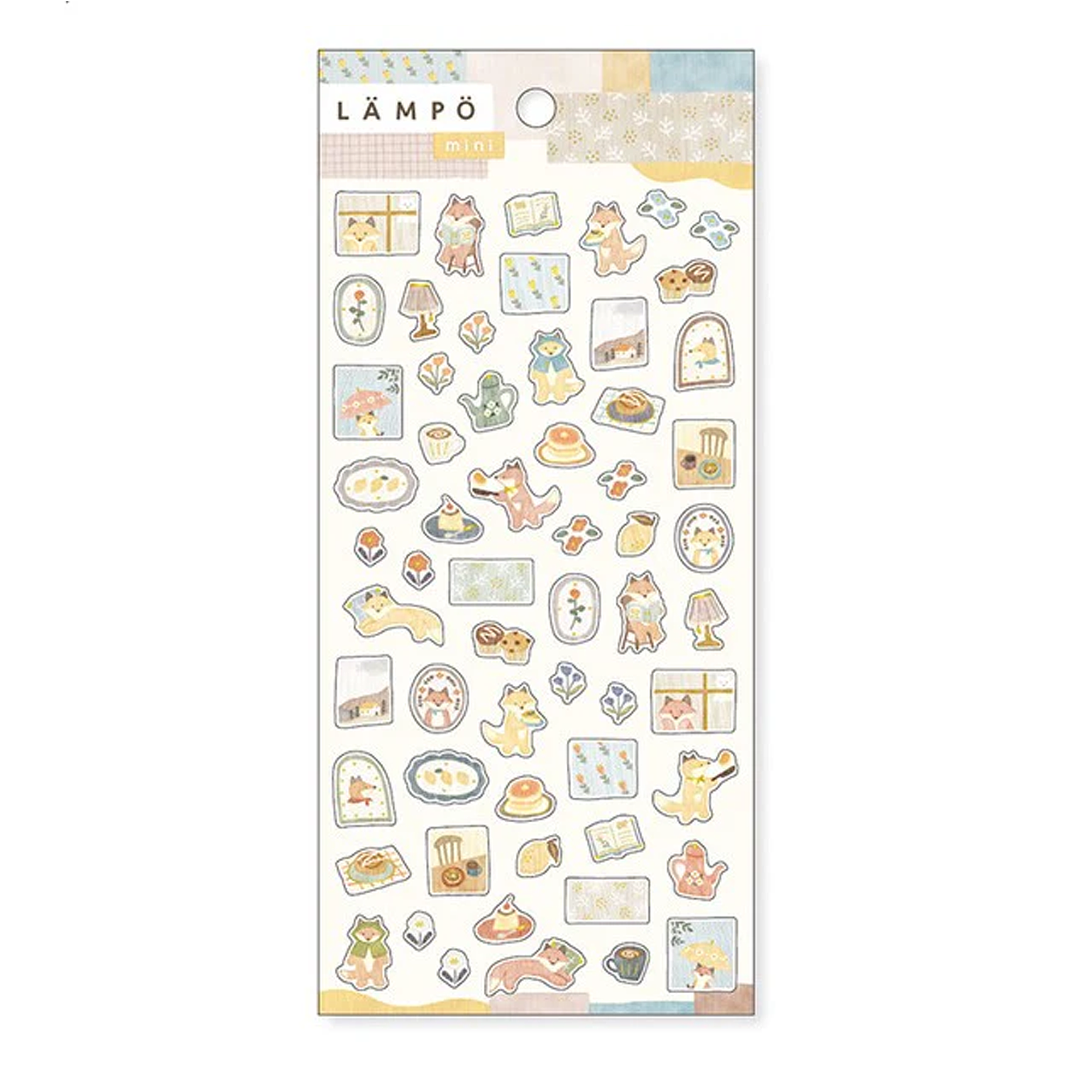 Mind Wave LAMPO Mini Sticker - The Fox in The Rain