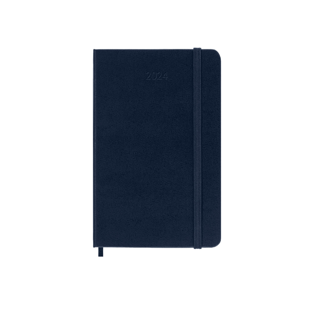 Moleskine 2024 Pocket Hardcover Classic Daily Planner - Sapphire Blue