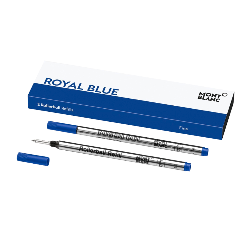 Montblanc Small Rollerball Refill - Royal Blue Medium (3 ea)