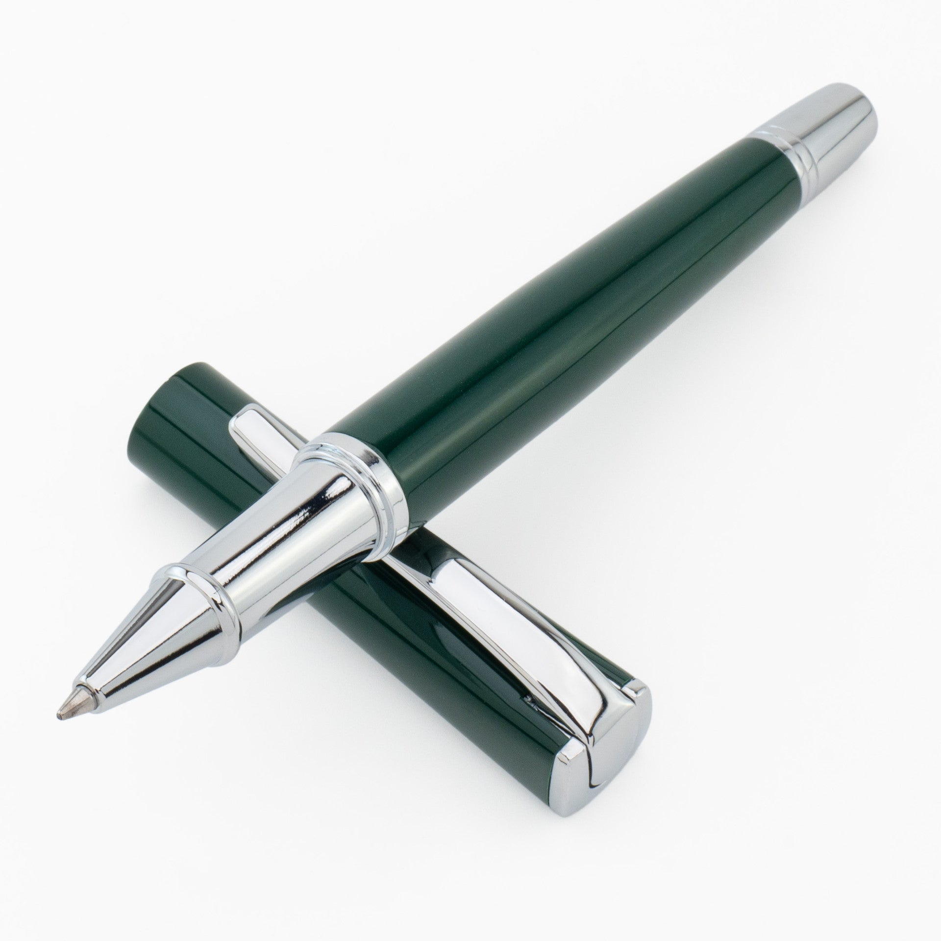 Monteverde Impressa Rollerball - Rolex Green and Chrome Trim