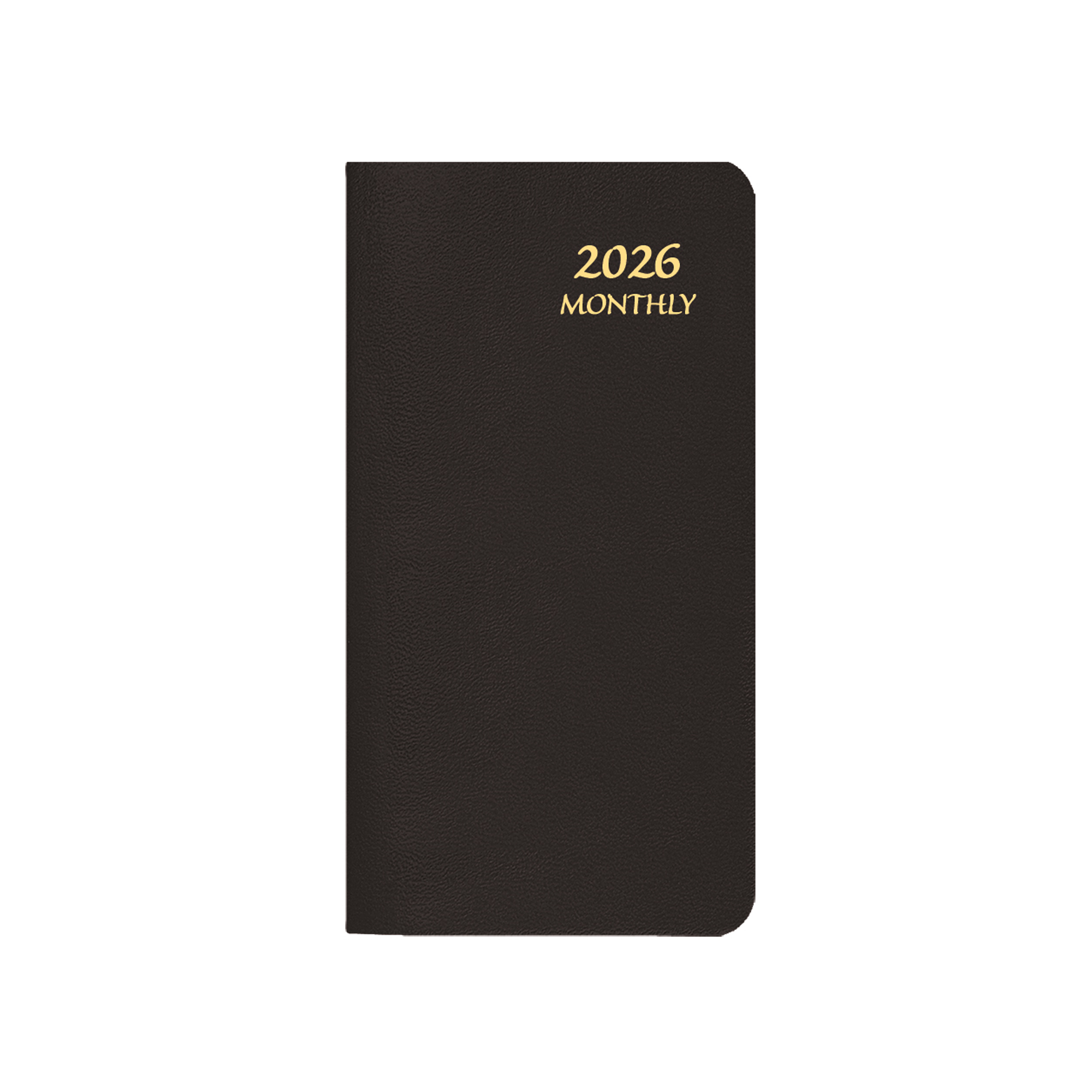 Payne 2026 Skivertex Pocket Monthly PlannerBlack