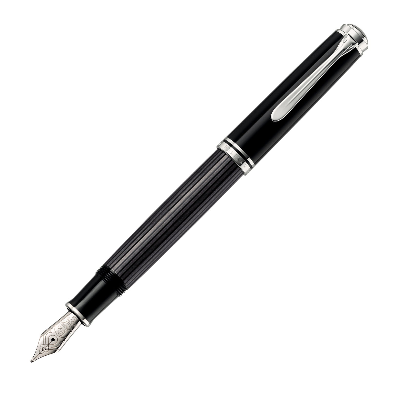 Pelikan Souvern M805 Fountain Pen - Stresemann Anthracite StripesExtra-Fine