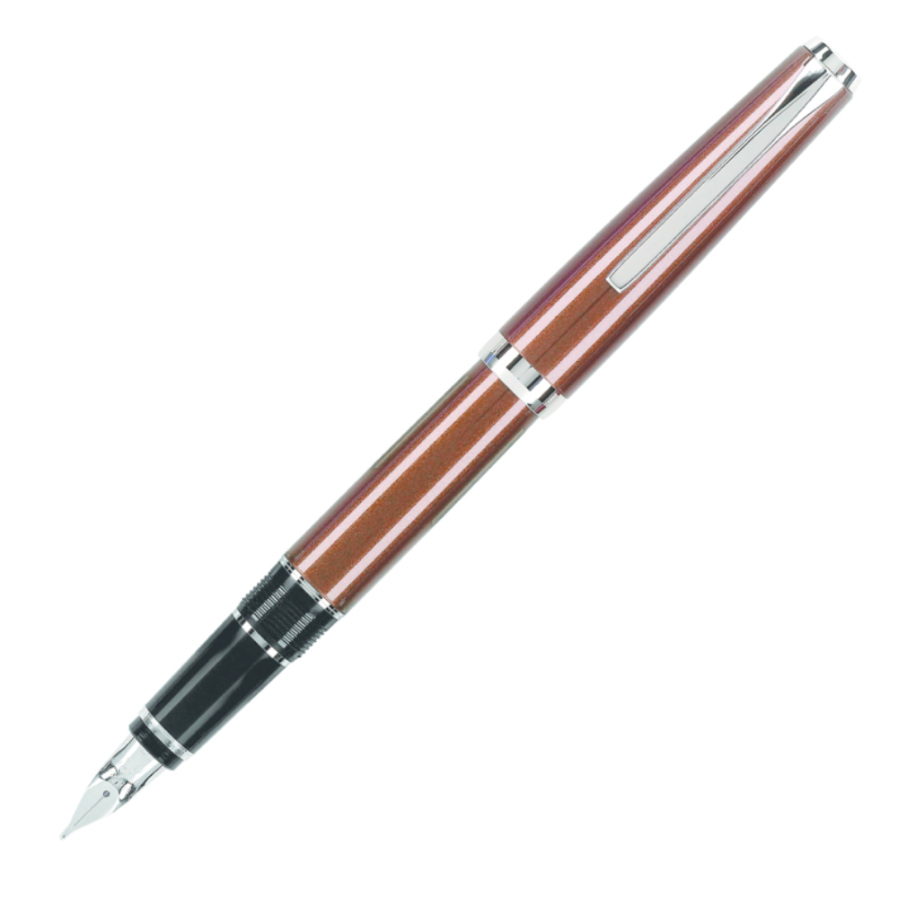 Pilot Metal Falcon Fountain Pen - BrownExtra-Fine