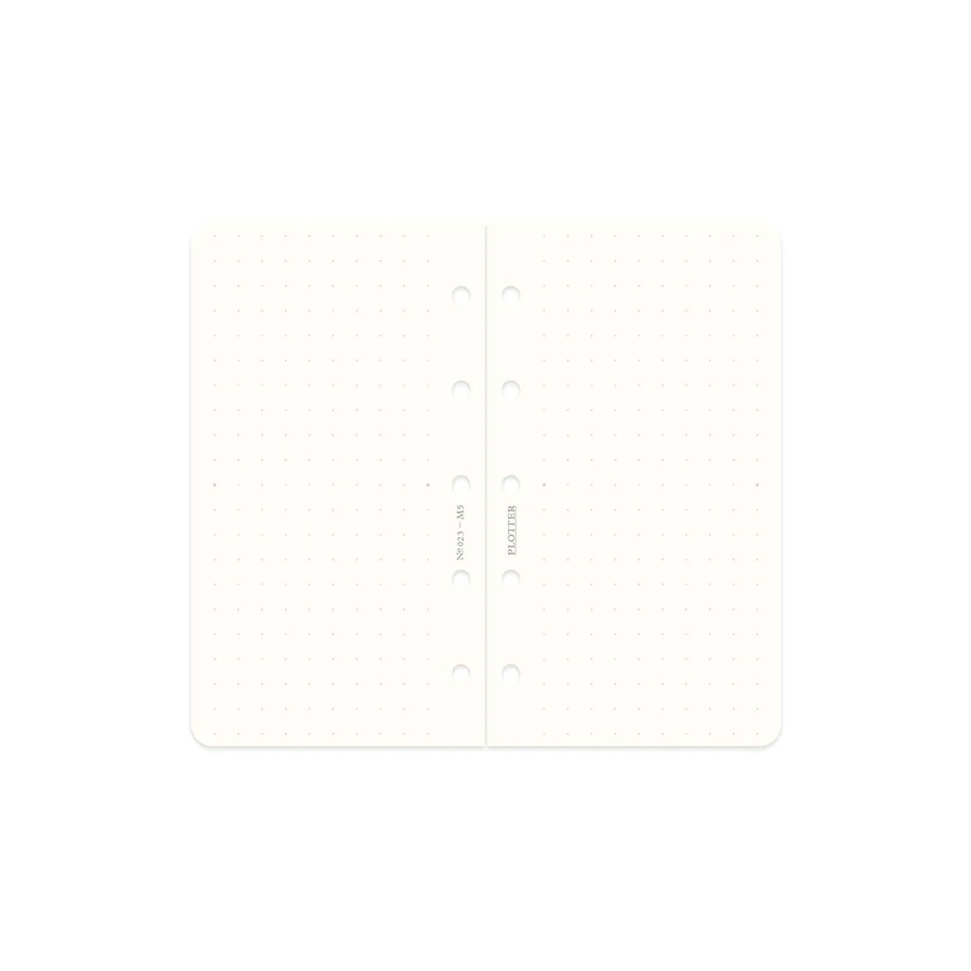 PLOTTER Refill Memo Pad 5mm Dot Grid (80 Sheets) - Mini 5 Size
