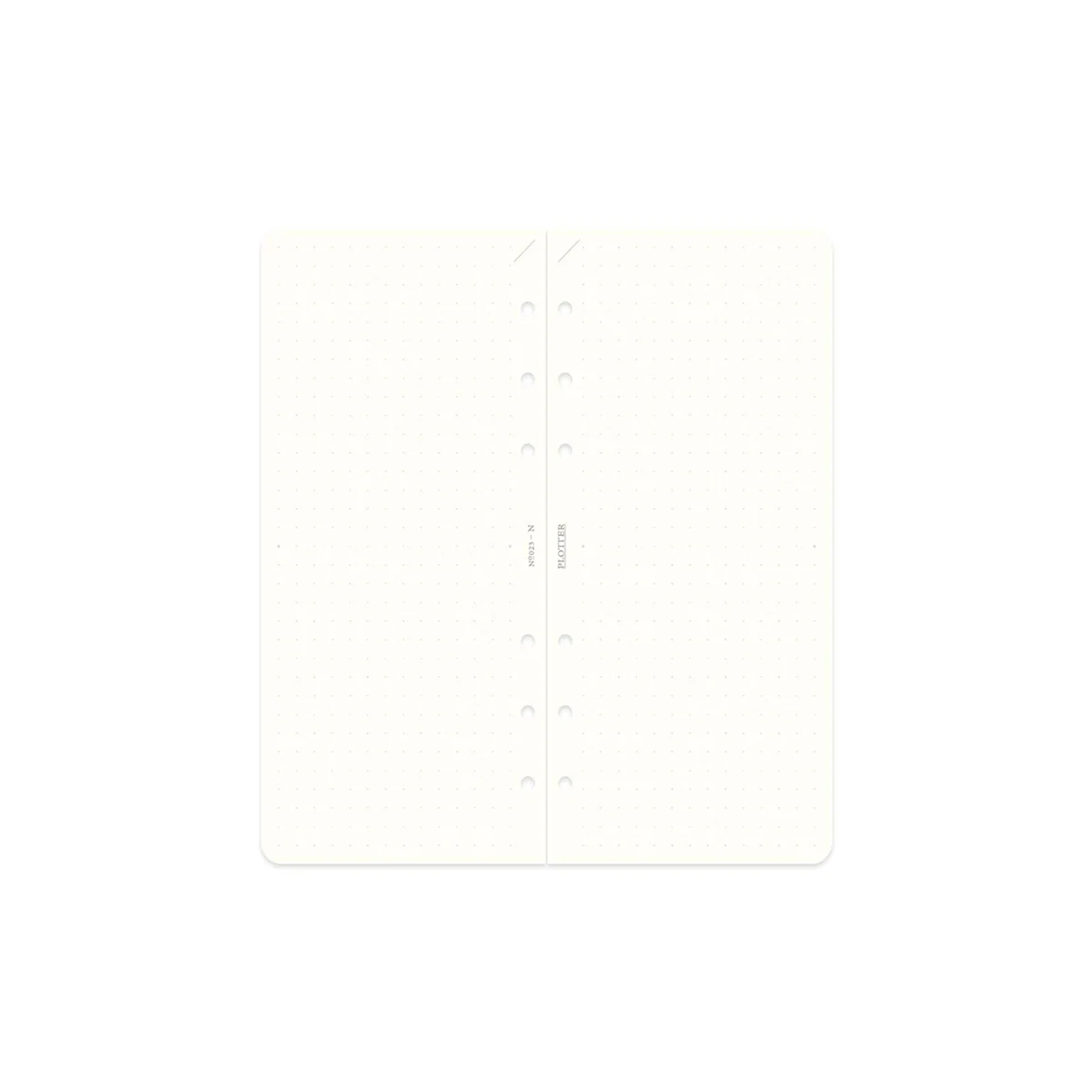 PLOTTER Refill Memo Pad 5mm Dot Grid (80 Sheets) - Narrow Size