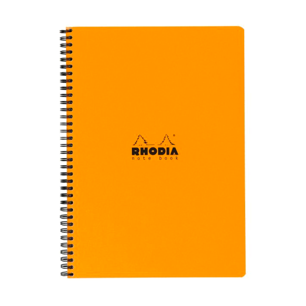 Rhodia #19 Wirebound A4  Graph Notebook - Orange