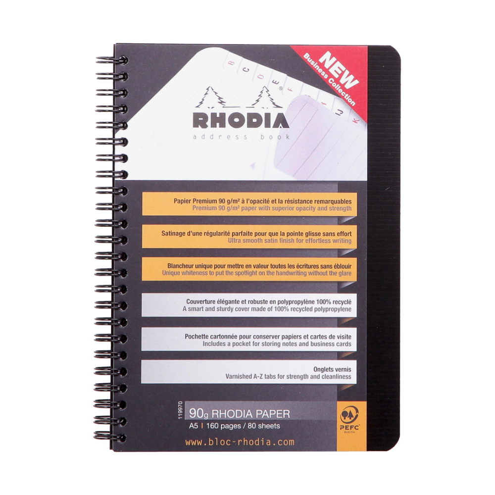 Rhodia Rhodiactive Wirebound Address Book (A5)