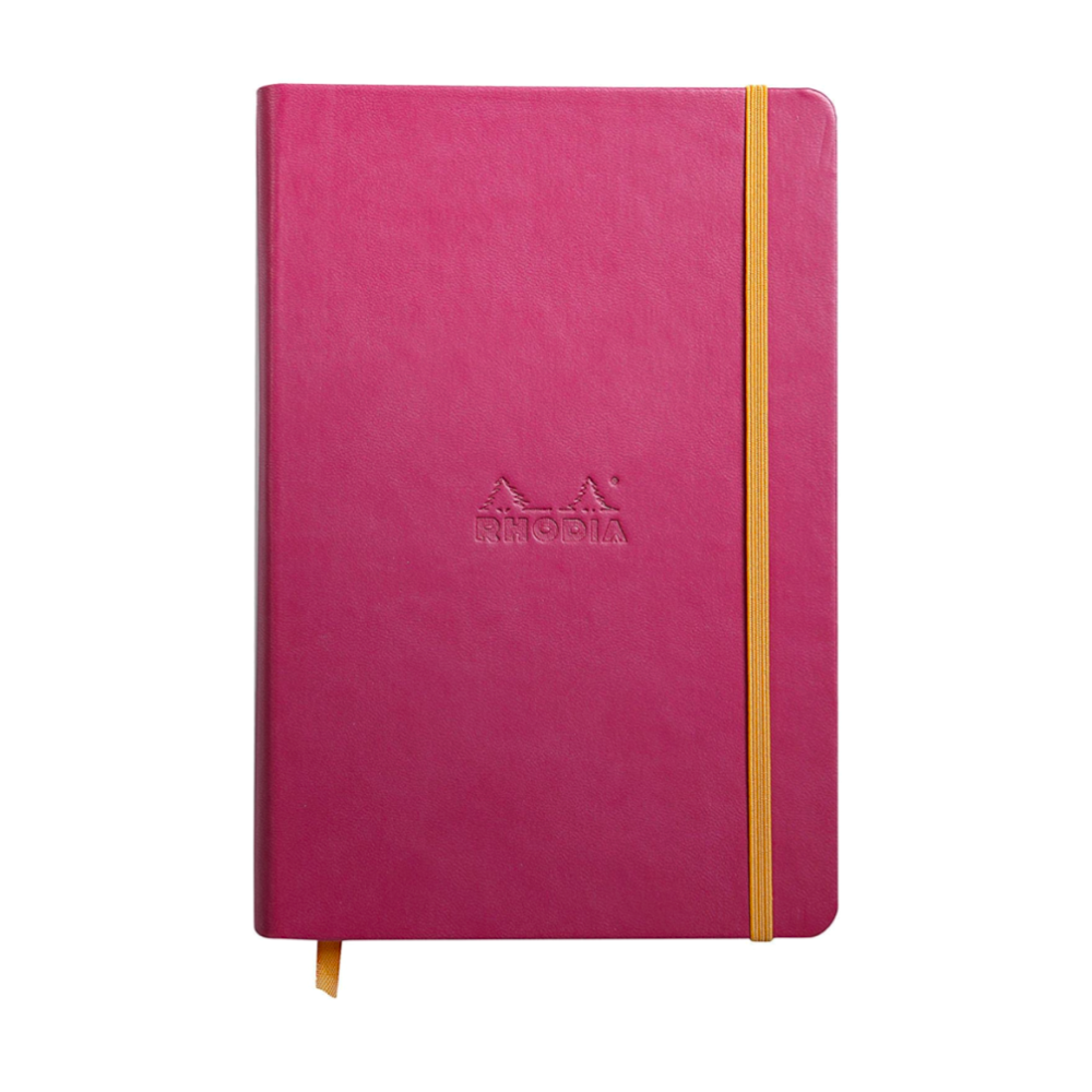 Rhodia Rhodiarama Webnotebook A5 Lined Hardcover - Raspberry