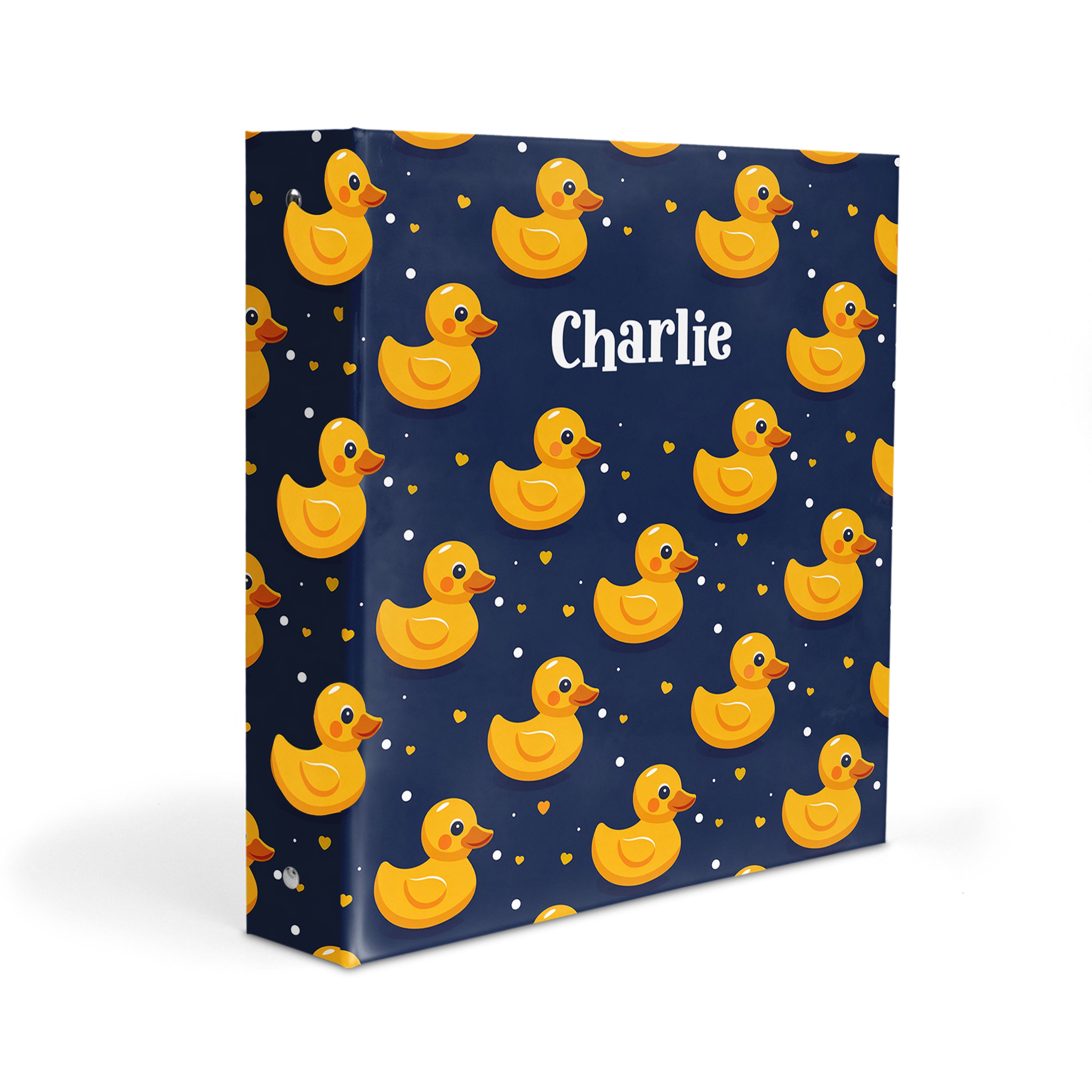 Rubber Duck Personalized Custom 2" 3 Ring Binder  School Office Supplies