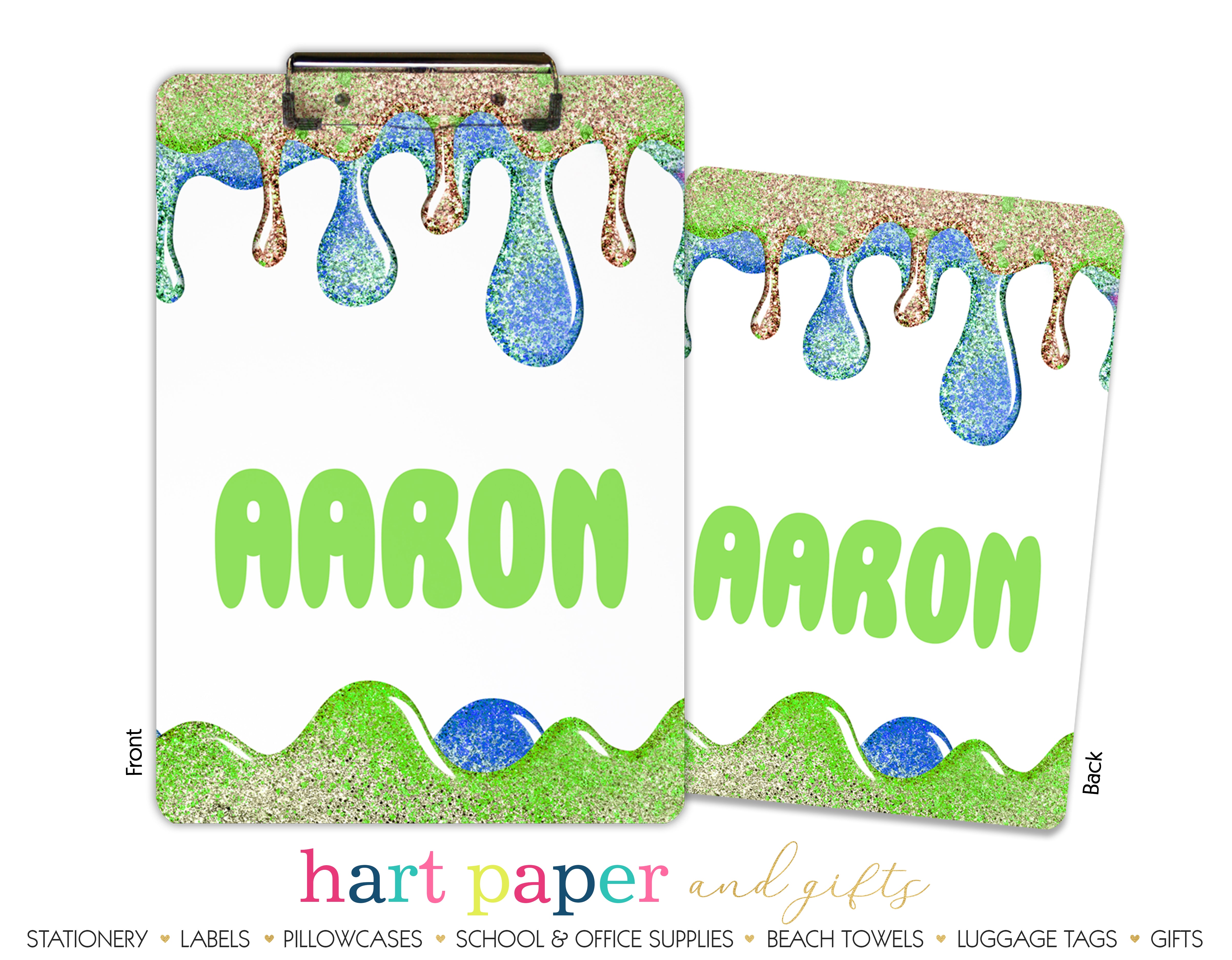 Slime Personalized Custom Clipboard  School Office Supplies2 Sided Clipboard - Printing on Both Sides