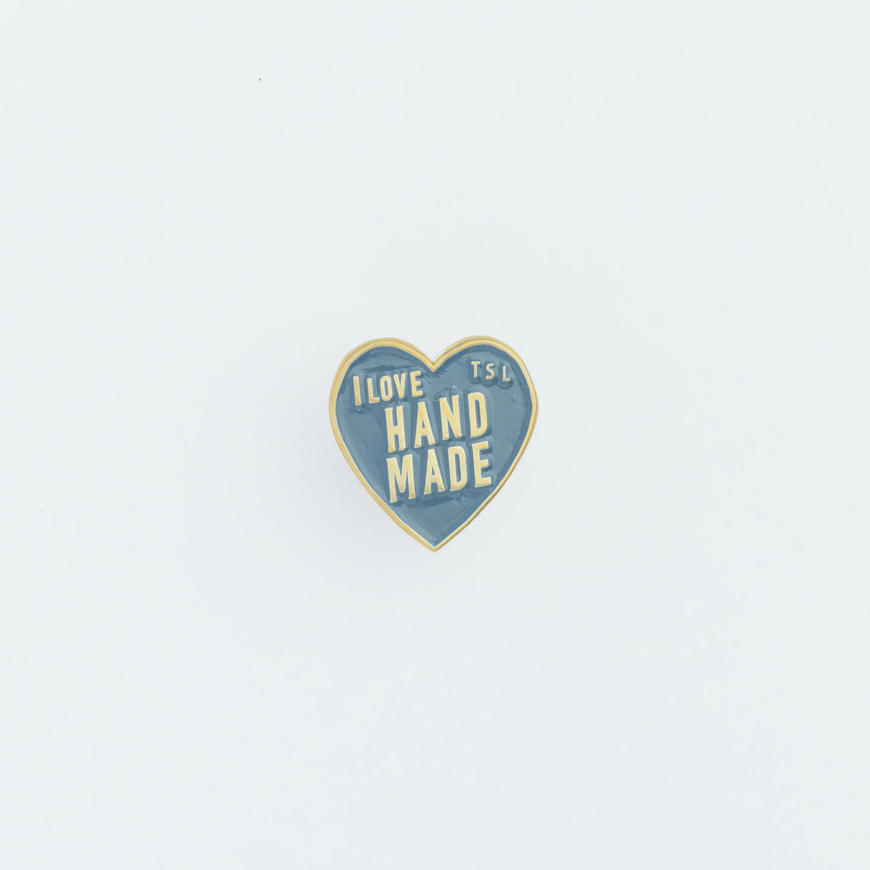 The Superior Labor Heart Logo Pin - Blue Gray