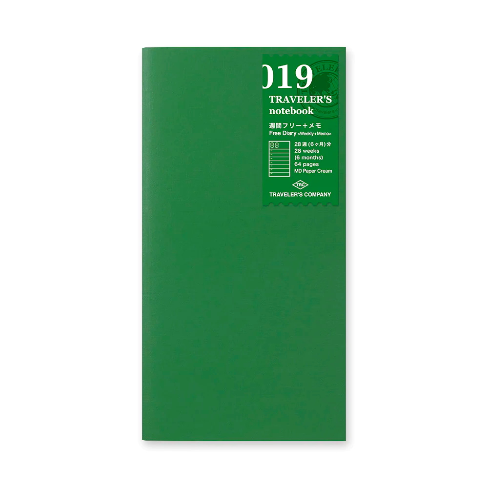 TRAVELER'S Notebook Regular 019 Weekly   Memo Free Diary