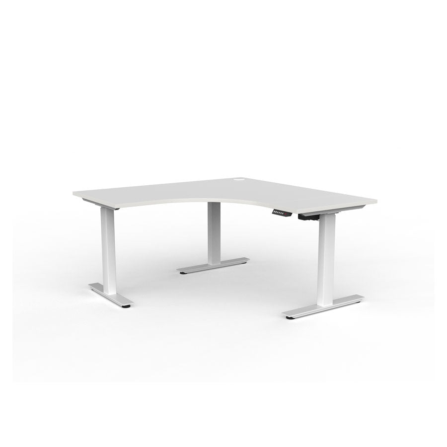 Agile Electric 2-Column 90 Workstation1500LH / White / White