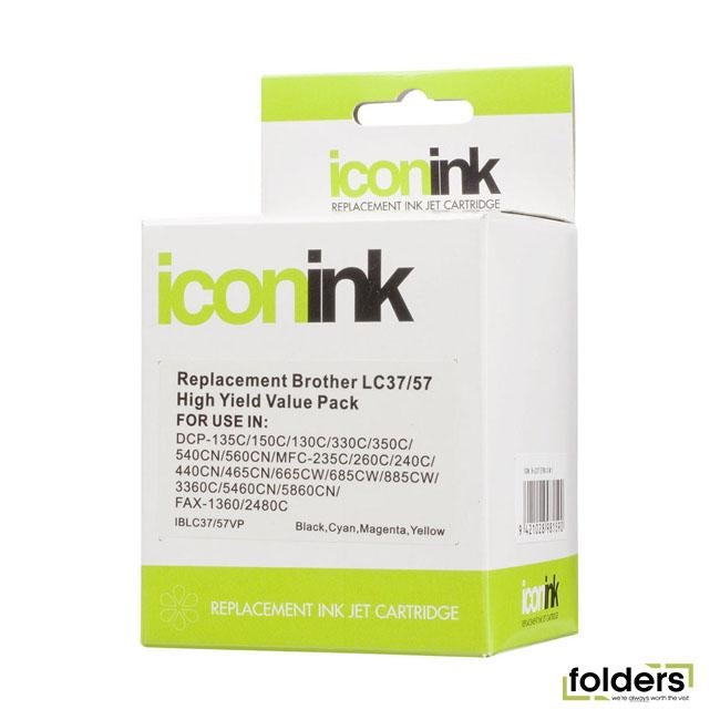 Icon Compatible Brother LC37/57 B/C/M/Y Value Pack