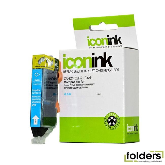 Icon Compatible Canon CLi-521 Cyan Ink Cartridge