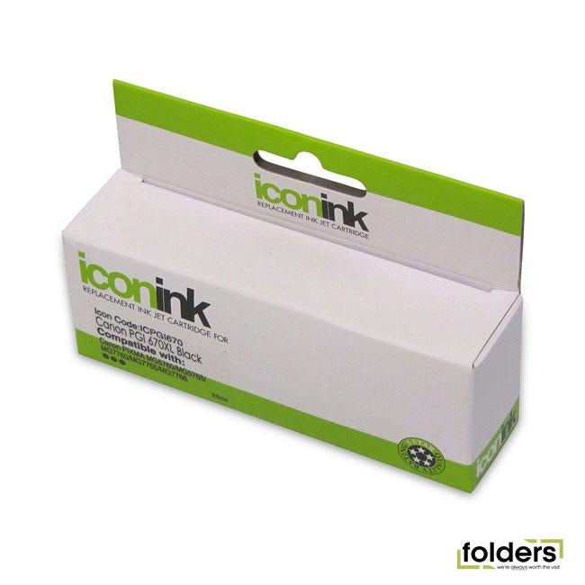 Icon Compatible Canon PGi-670 XL Black Ink Cartridge