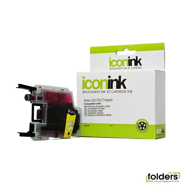 Icon Compatible Brother LC77/LC73/LC40 Magenta Ink Cartridge