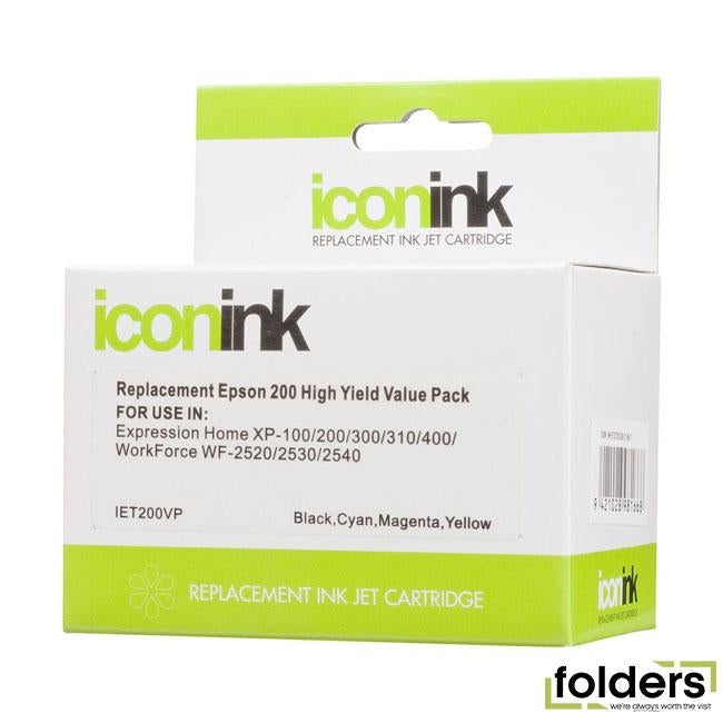 Icon Compatible Epson 200 XL B/C/M/Y Value Pack