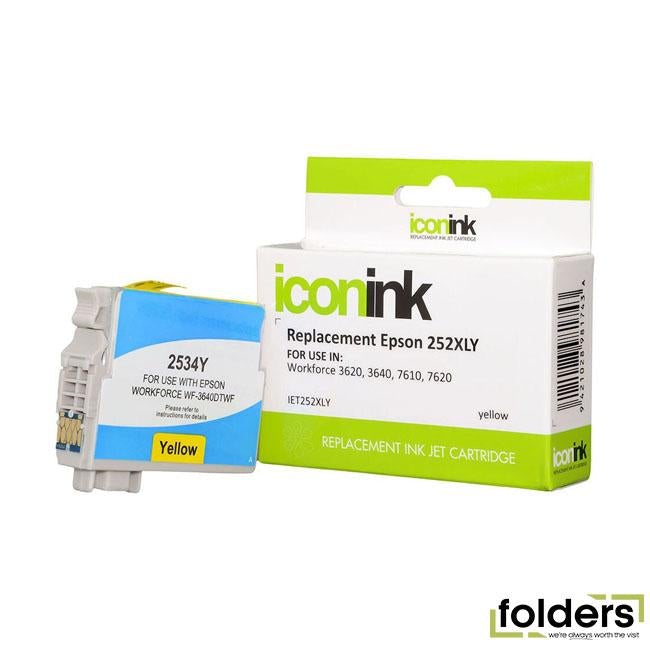 Icon Compatible Epson 252XL Yellow Ink Cartridge (C13T253492)