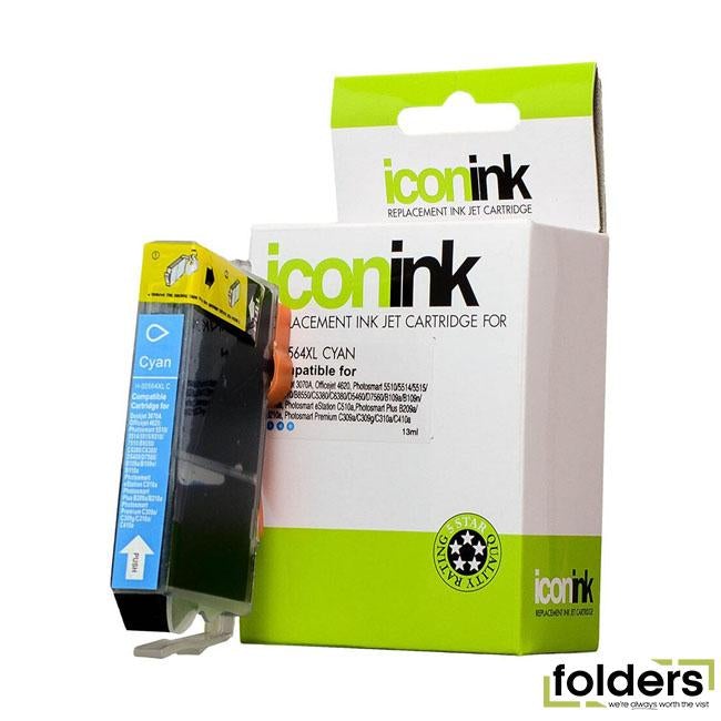 Icon Compatible HP 564 Cyan XL Ink Cartridge (CB323WA)