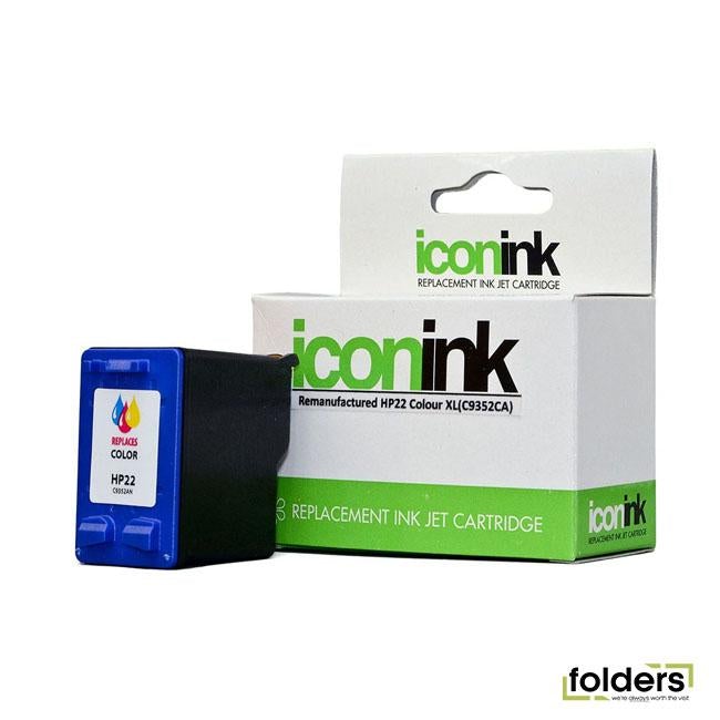 Icon Remanufactured HP 22 Colour XL Ink Cartridge (C9352CA)