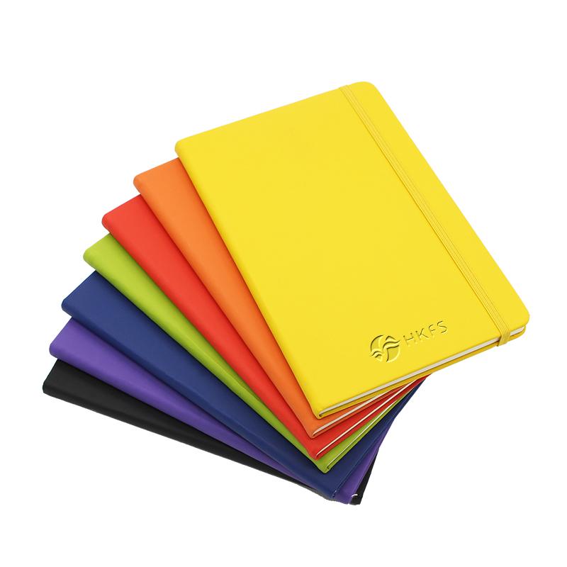 A5 Notebook with Elastic Band and Ribbon Bookmark500 