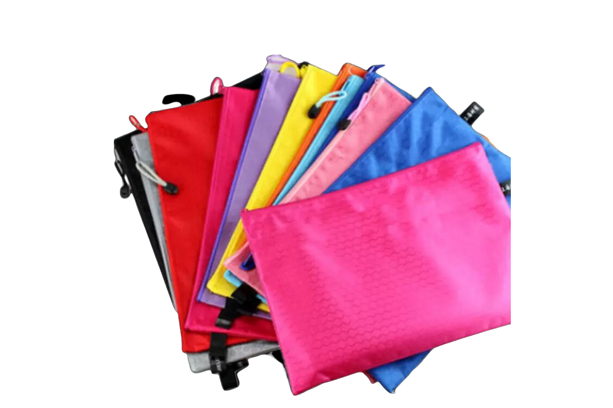 A5 Zipped Document BagAssorted