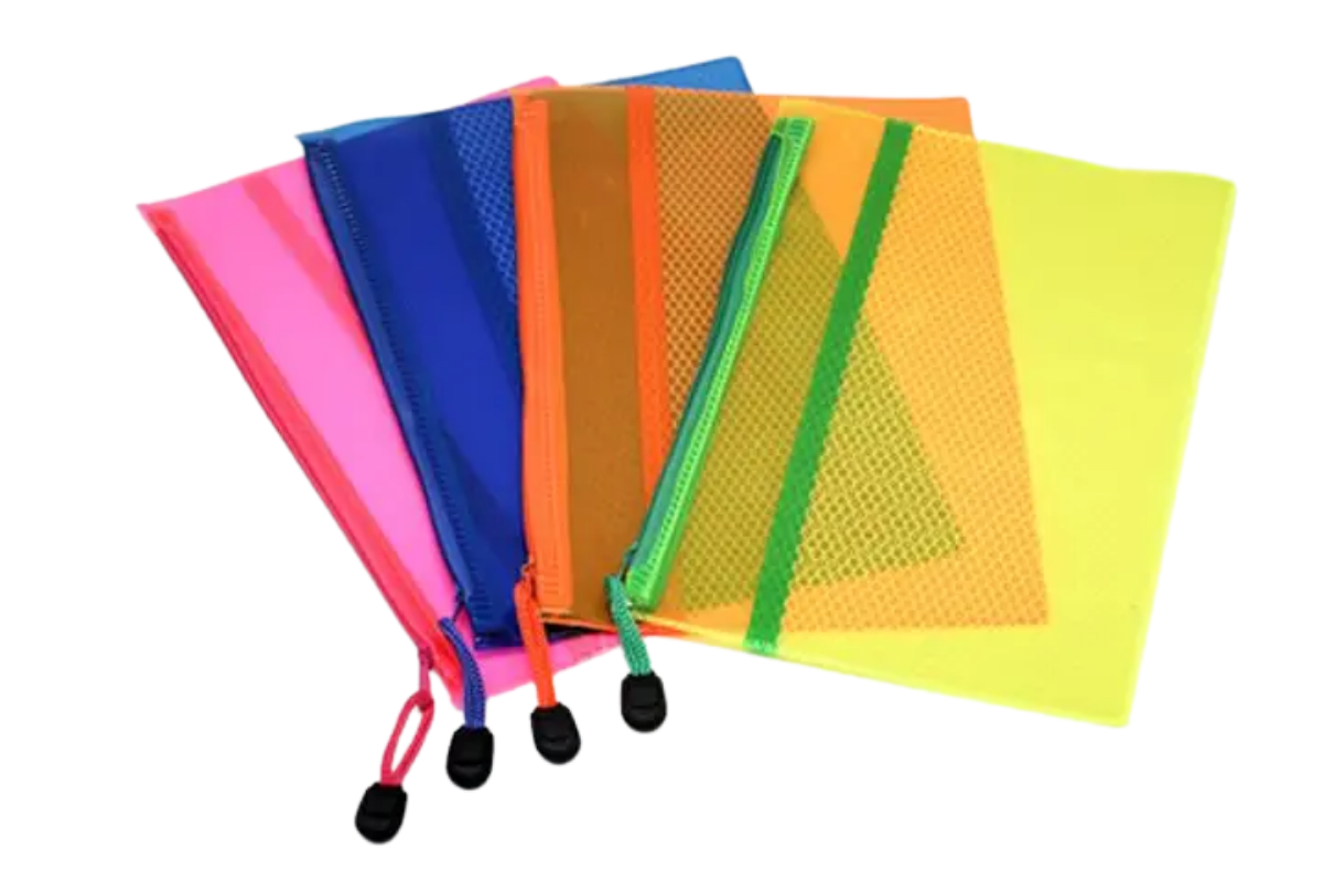 Neon Netting PVC PouchAssorted