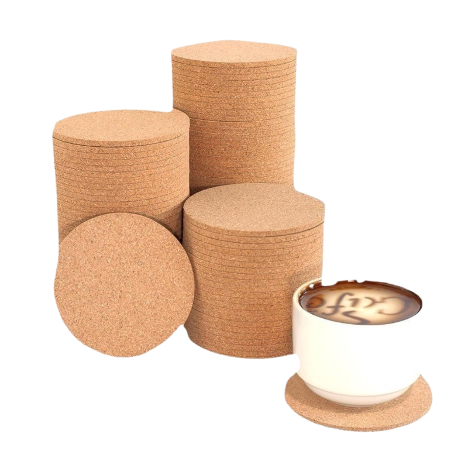 Straight Edge Cork Coasters (Deliver in 4-6 weeks)