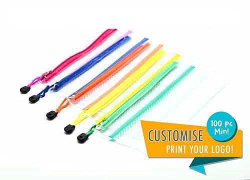 Transparent PVC ziplock pencil caseAssorted