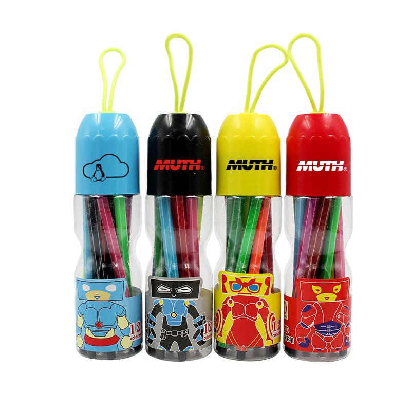 Watercolour Marker Set In Bottle With Cartoon Character Design (12)2000 