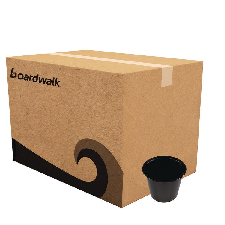 Souffle/Portion Cups, 5.5 oz, Black, 2,500/Carton