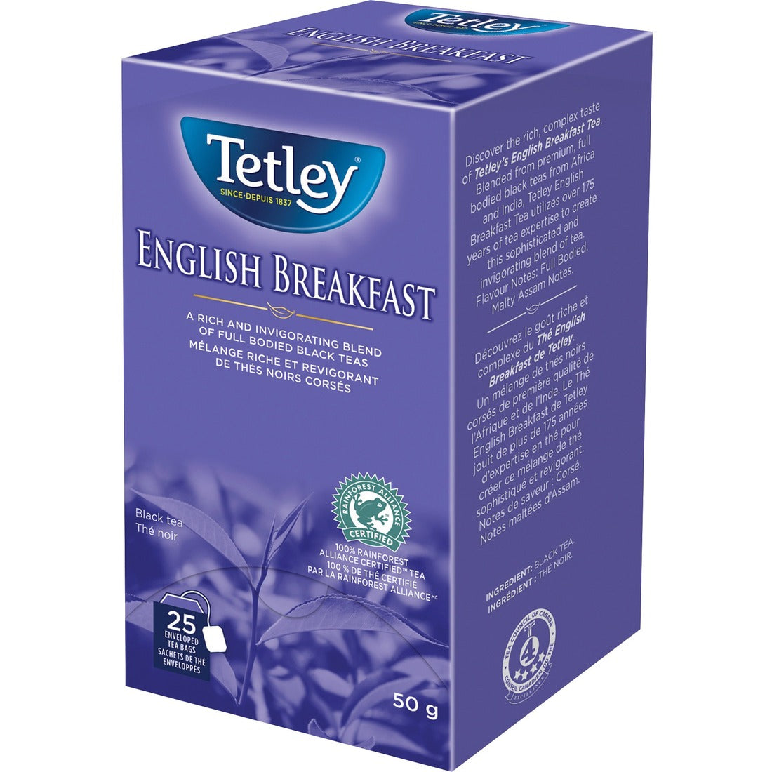 Tetley 100% Rainforest Alliance Certified English Breakfast Tea
