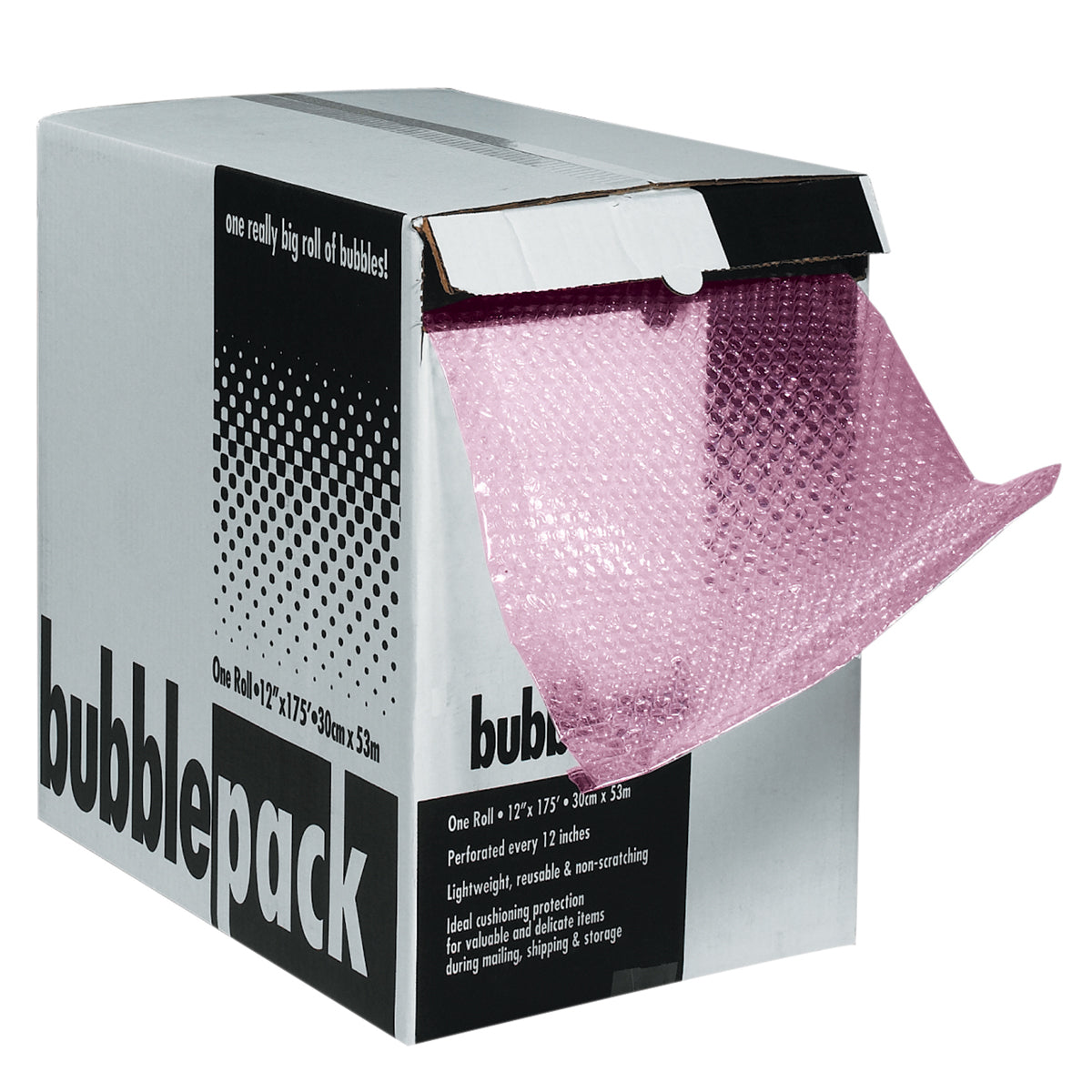 1/2" x 12" Anti-Static Bubble Cushioning in Self-Dispensing Box 50 Feet/Roll