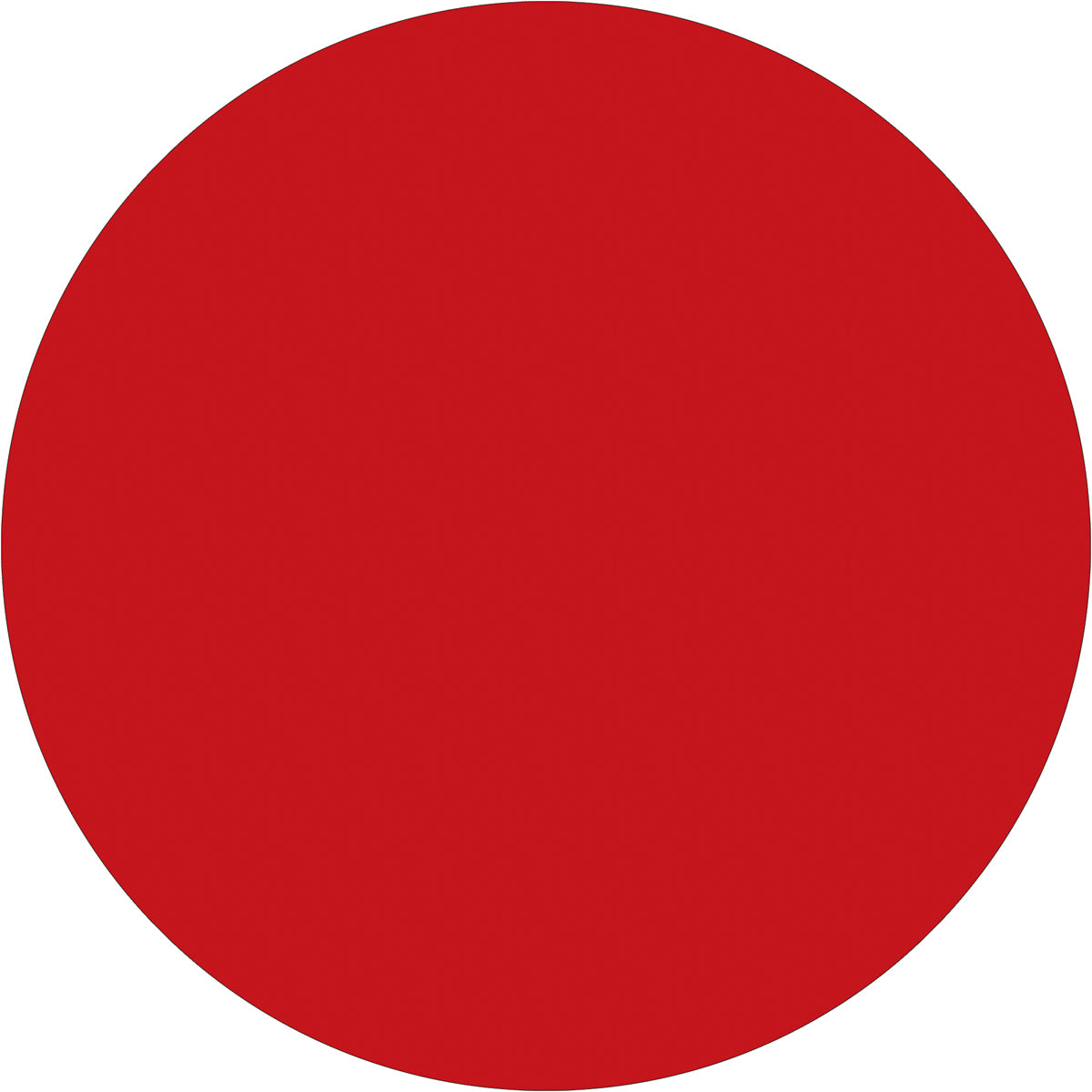 1" Red Inventory Circle Labels 500/Roll