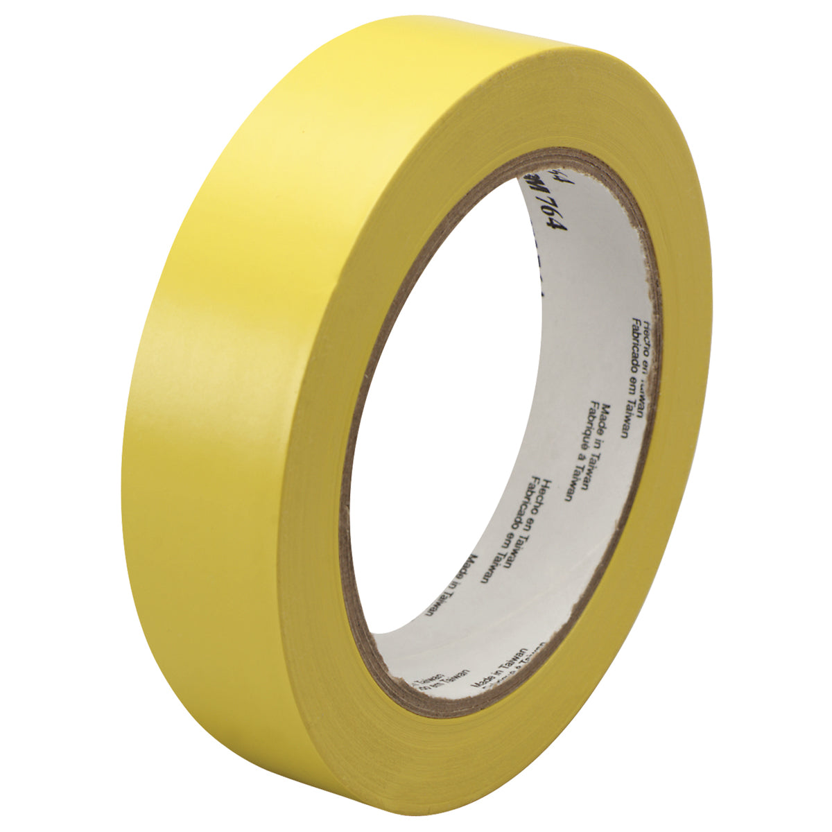 1" x 36 yds. Yellow 3M 764 Vinyl Tape 36/Case