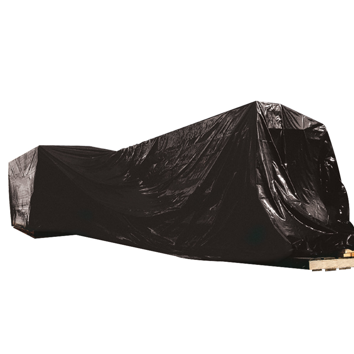 10 Feet x 100 Feet (6 mil) Black Poly Sheeting
