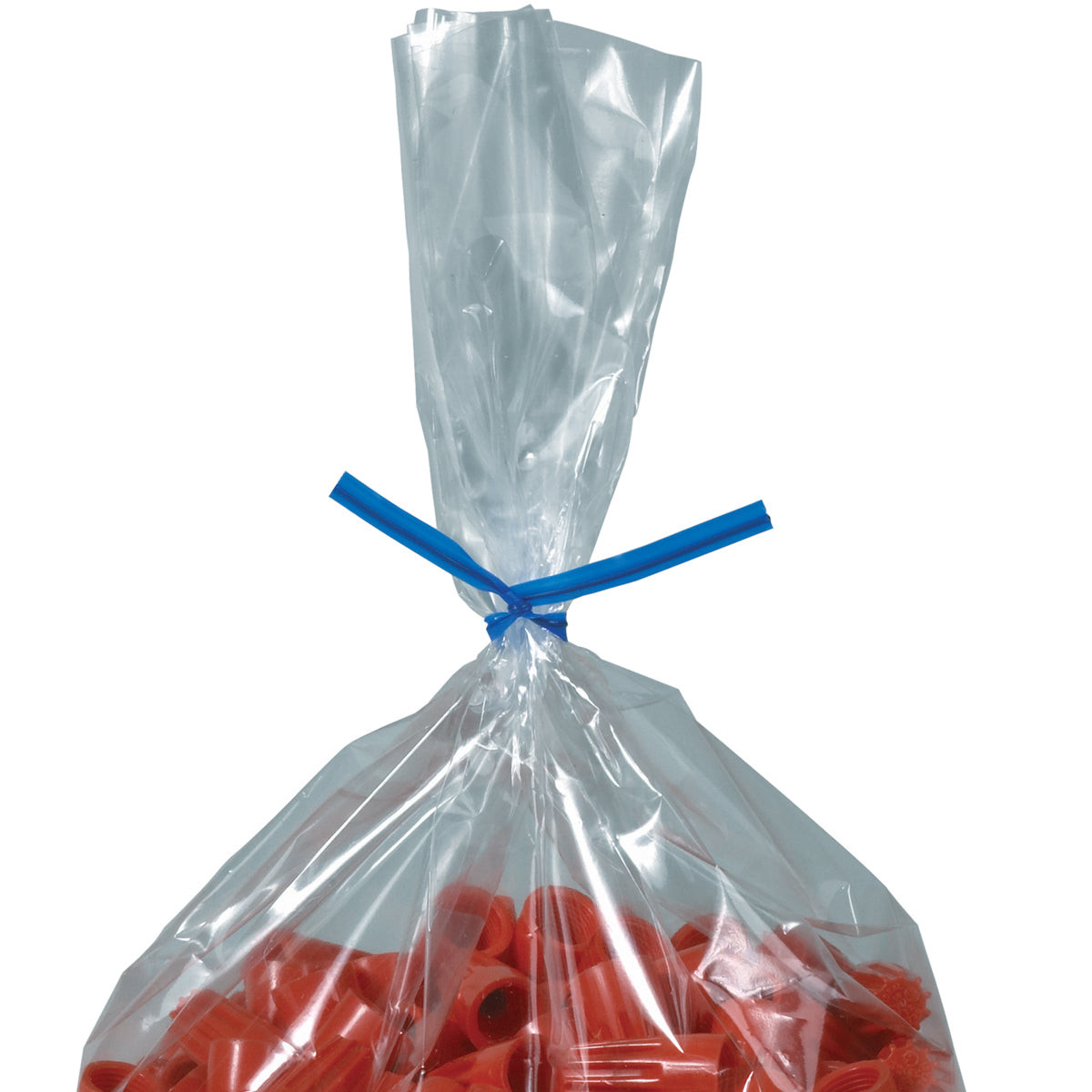 10 x 5/32 Blue Plastic Twist Ties 2000/Case