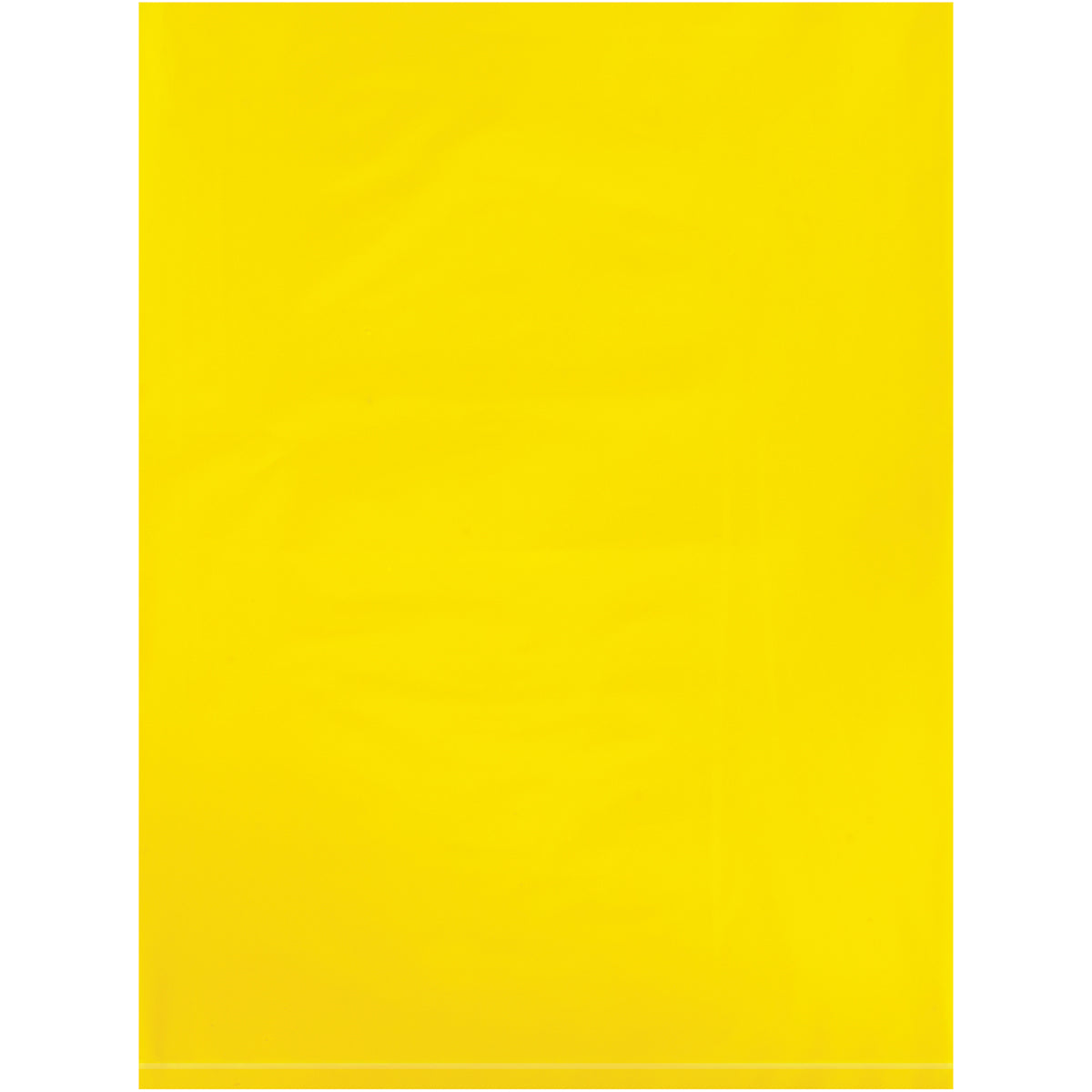 12 x 15 - 2 Mil Yellow Flat Poly Bags 1000/Case
