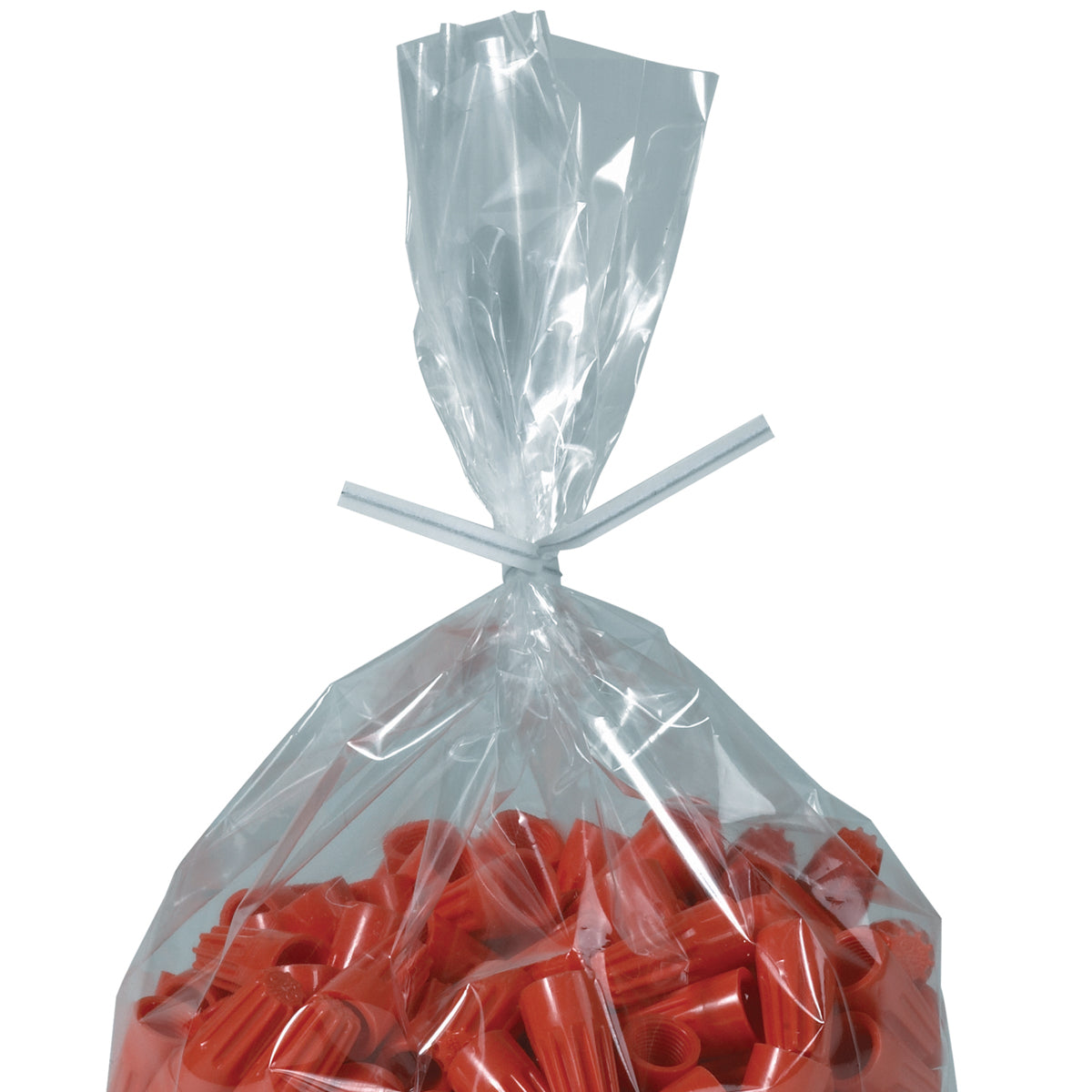 12 x 5/32 White Paper Twist Ties 2000/Case